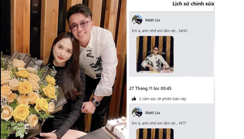 Matt Liu chính thức bỏ theo dõi Hương Giang, sốc nhất là màn "sửa" dòng trạng thái gửi người yêu mới