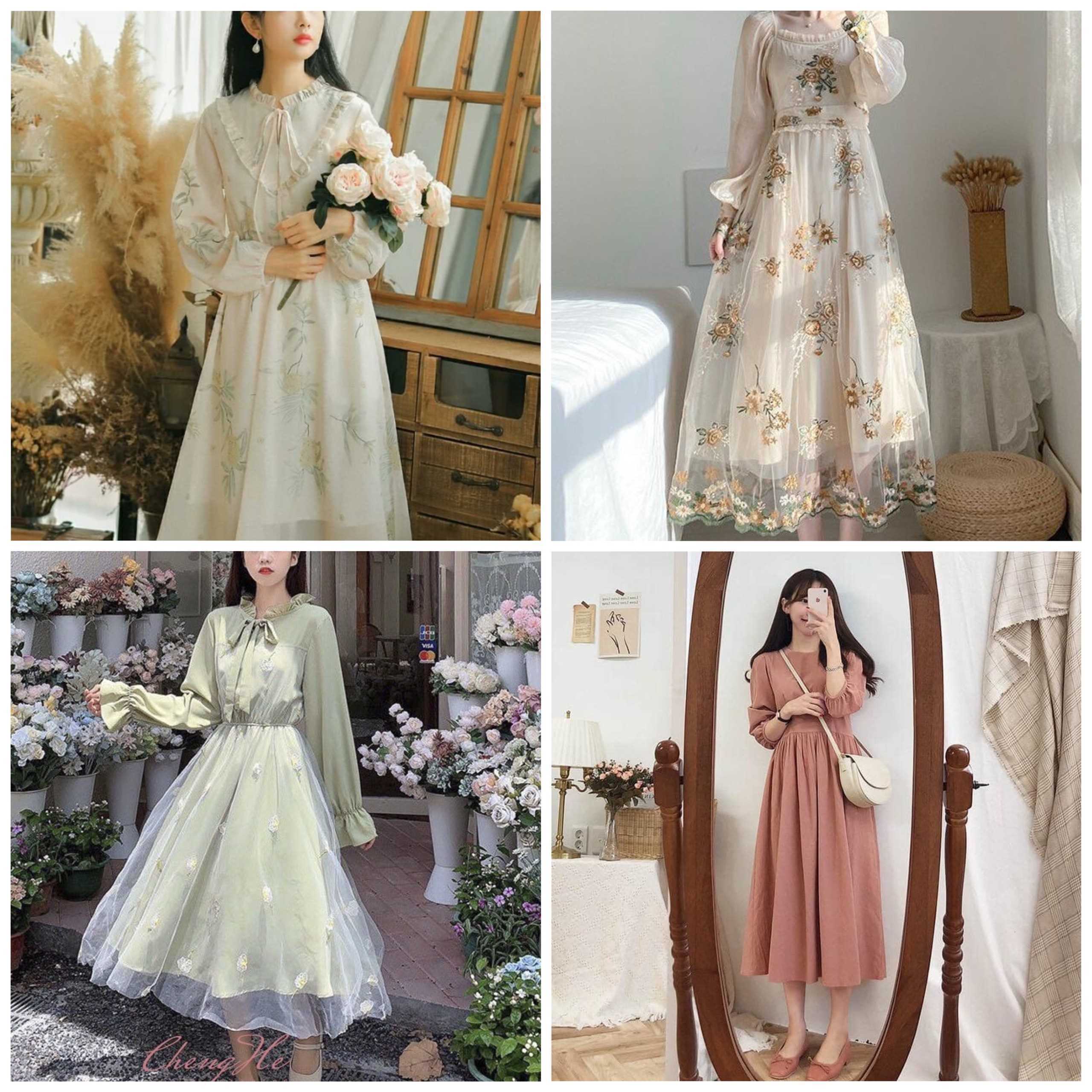 Top 12 dáng váy vintage cổ điển nhẹ nhàng tiểu thư