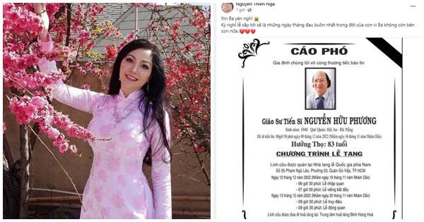 Hoa hậu Thiên Nga báo tin bố ruột qua đời, dân mạng xót xa gửi lời chia buồn