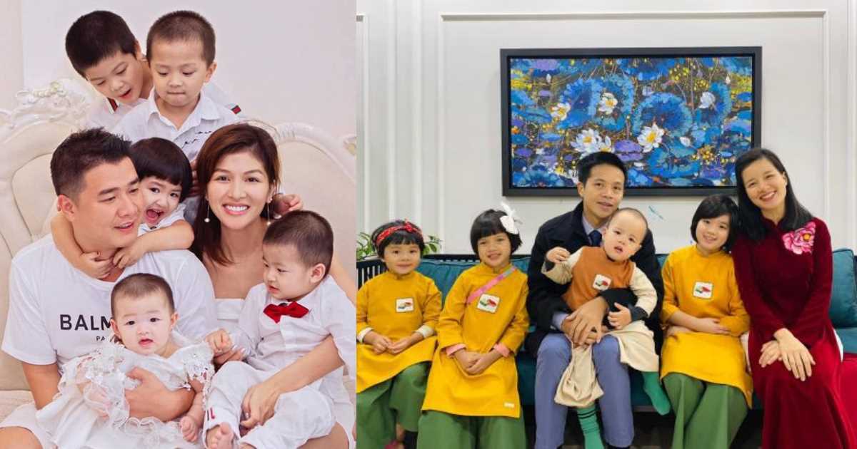Những bà mẹ đông con nhất - nhì showbiz Việt: Nữ hoàng Sắc đẹp Thế giới là đáng nể nhất