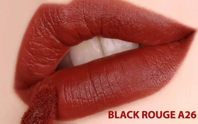 A26 Black Rouge là màu gì? Review màu son Black Rouge A26 có gì hot?