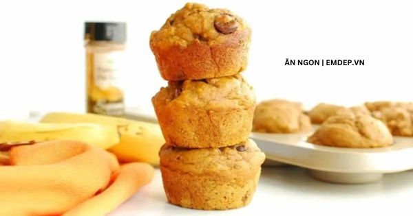 Học cách làm bánh muffin chuối ngon ngọt lịm tim để đãi khách ngày Tết