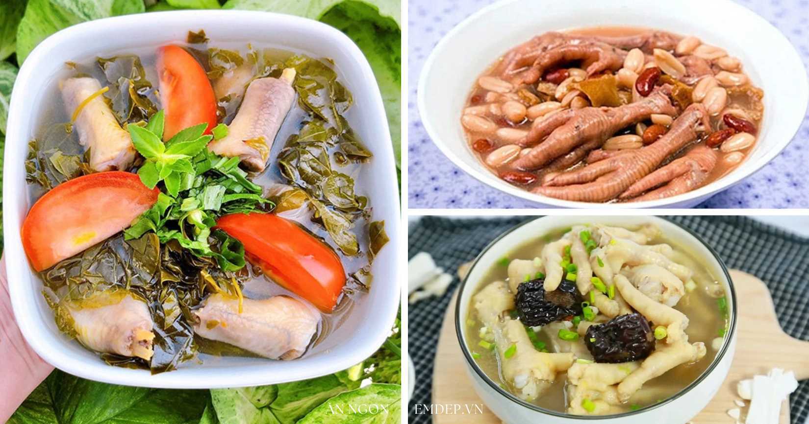 3 cách nấu canh chân gà ngọt thanh giòn sật sật, ai ăn cũng khen nức nở