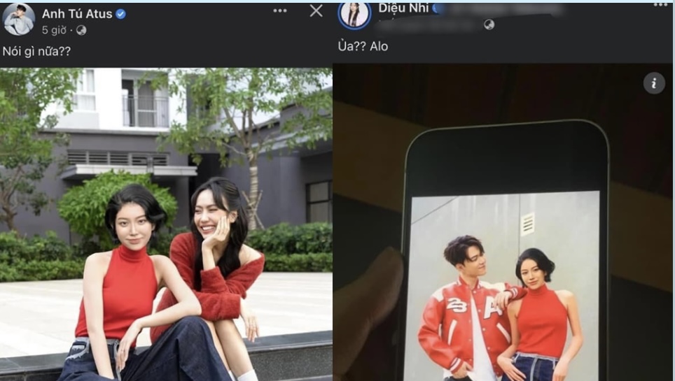 Thấy Anh Tú tình tứ bên gái lạ, Diệu Nhi liền nhắc khéo