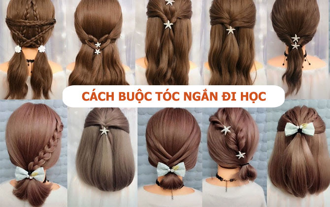 12 cách buộc tóc ngắn đi học vừa gọn gàng, vừa xinh mà nàng nên thử