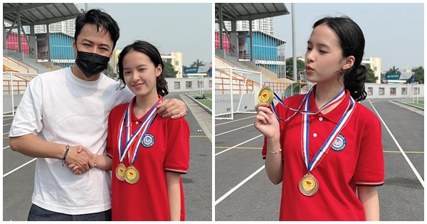 Vợ chồng Hồng Đăng tự hào khoe con gái đạt giải nhất bộ môn này, trẻ chăm chỉ tập tăng chiều cao rất tốt