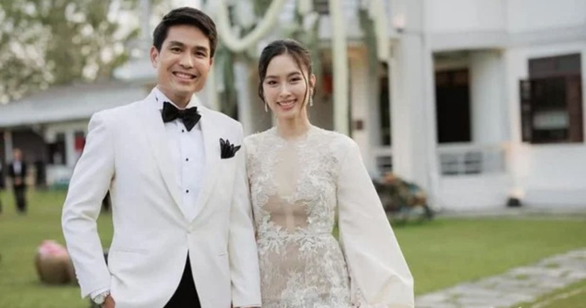 Mỹ nhân chuyển giới Nong Poy đẹp rạng ngời trong đám cưới được tổ chức ở dinh thự nhà chồng