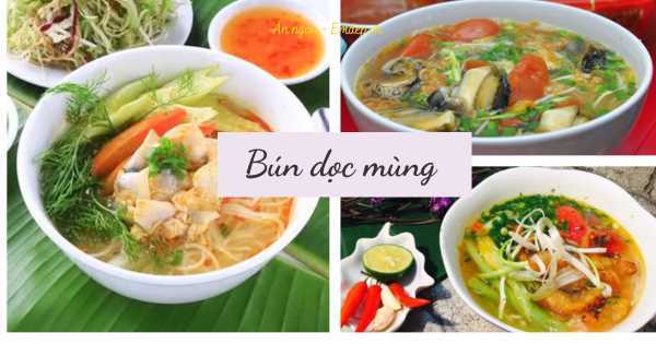 3 công thức nấu món bún thơm ngon từ cây dọc mùng, khởi động ngày mới tốt lành