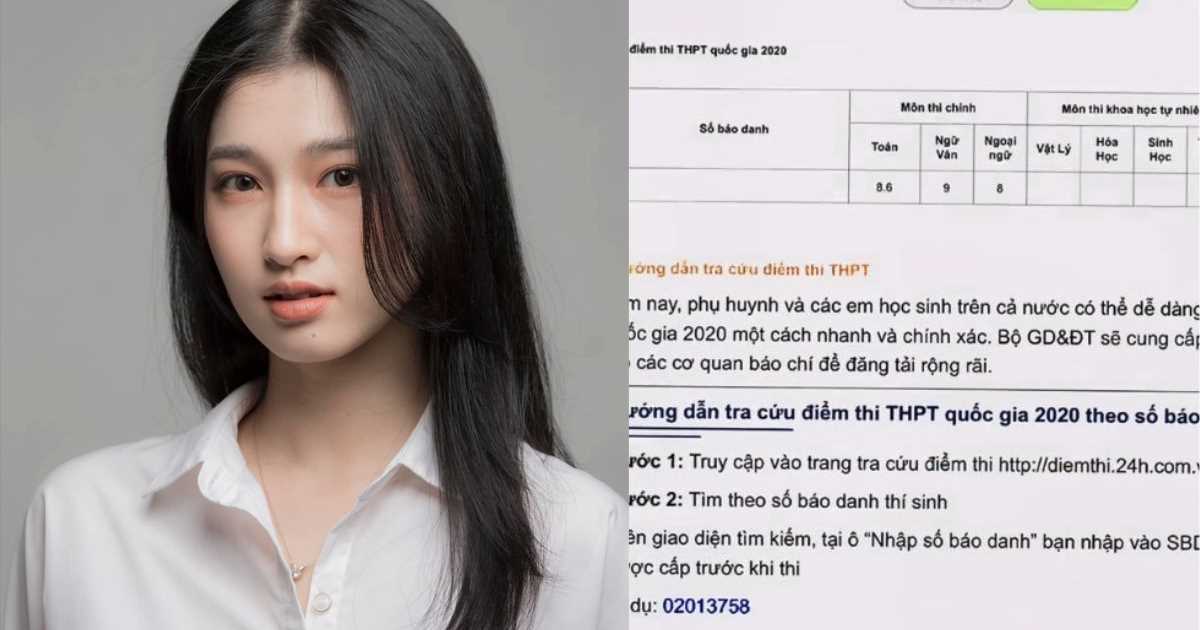 Á hậu Phương Nhi gây bất ngờ khi tiết lộ điểm thi Đại học