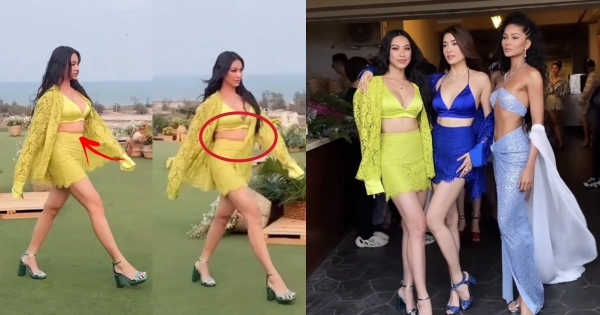 Á hậu Kim Duyên trình diễn tự tin trên sàn catwalk, body kém thon, bụng ngấn mỡ chiếm "spotlight"