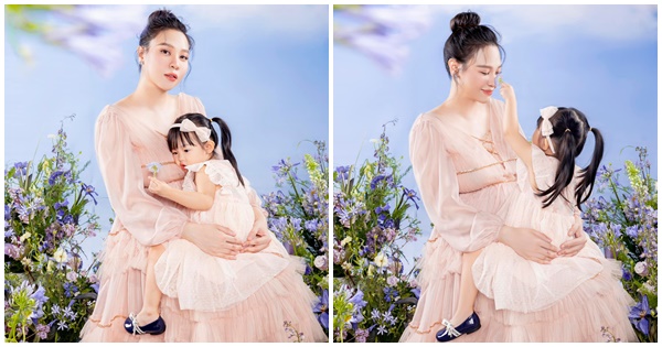 Đàm Thu Trang khoe ảnh bụng bầu vượt mặt bên con gái, Cường Đô La nịnh vợ liền bị "bóc mẽ"