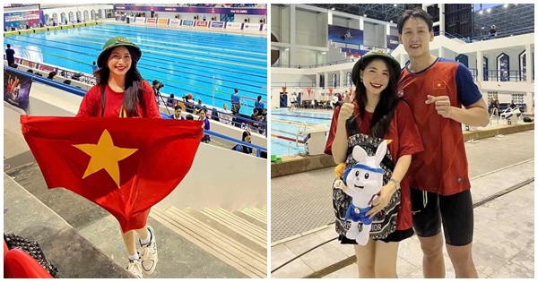 Hòa Minzy diện trang phục nổi bật đi xem thi đấu SEA Games, nhìn là thấy màu cờ sắc áo
