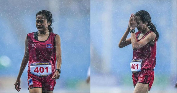 Khoảnh khắc đẹp tại SEA Games 32: Dân mạng chia sẻ rần rần hình ảnh VĐV vừa khóc, vừa chạy dưới mưa bất chấp đối thủ đã về đích từ lâu

