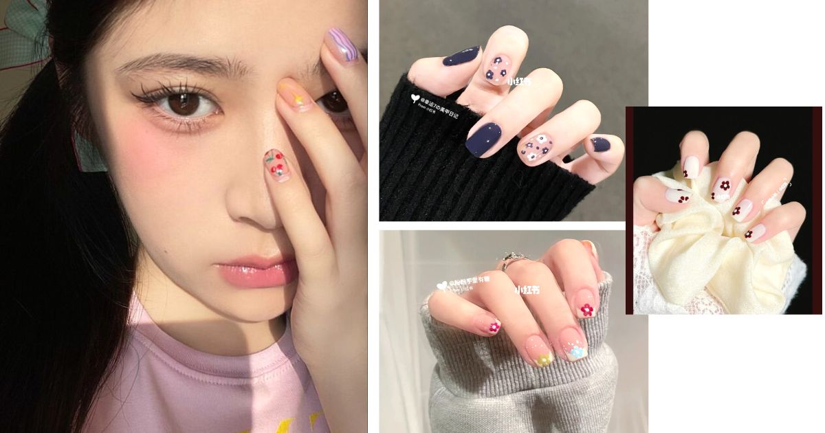 Chào hè bằng 4 mẫu nail hoa, đi làm hay đi chơi, du lịch ai cũng phải trầm trồ khen xinh