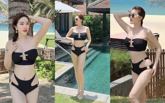 "Gái một con" Bảo Thy diện bikini khoe body, dân mạng ùa vào xuýt xoa