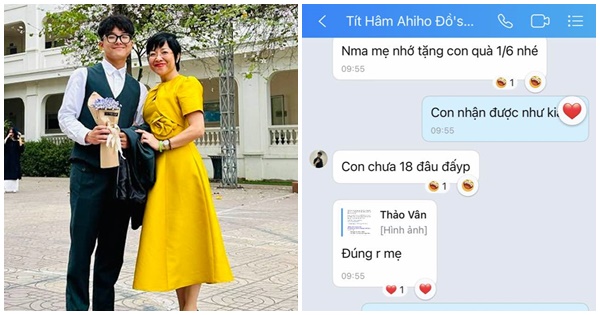 Con trai Công Lý đã có bạn gái nhưng vẫn đòi mẹ quà 1/6 với lý do khiến Thảo Vân cười ngất