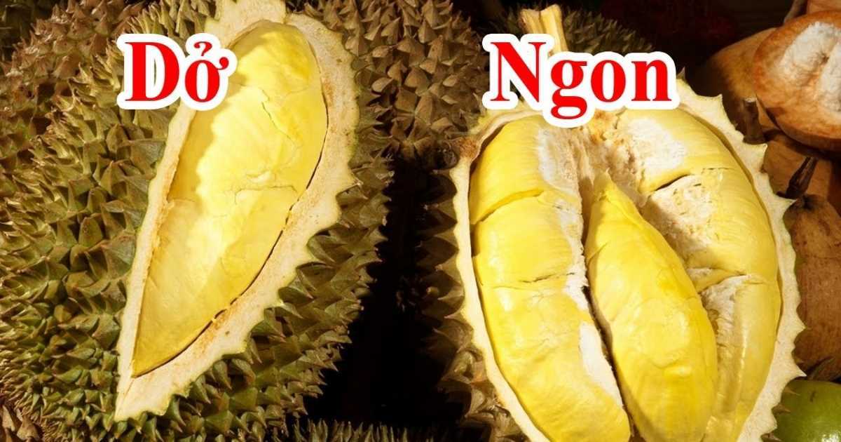 Mẹo chọn quả sầu riêng chín già thơm ngon, ngọt béo không bị sượng
