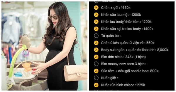 Mẹ bầu lên list đồ mua cho con gần 80 triệu, netizen 'xỉu up xỉu down'
