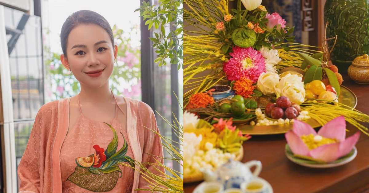 Mẹ đảm Hà Thành khoe mâm cỗ Tết Đoan Ngọ đẹp từng 'mi li mét' khiến ai nấy đều trầm trồ

