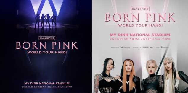 Lịch diễn BLACKPINK World Tour 2023 tại Hà Nội

