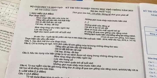 Vụ thí sinh ở Cao Bằng làm lộ đề thi Văn: Bạn trai của người giải đề đăng lên Facebook

