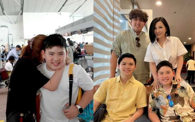 Vợ mới Bằng Kiều khóc nức nở khi chia tay vợ cũ và con riêng của chồng