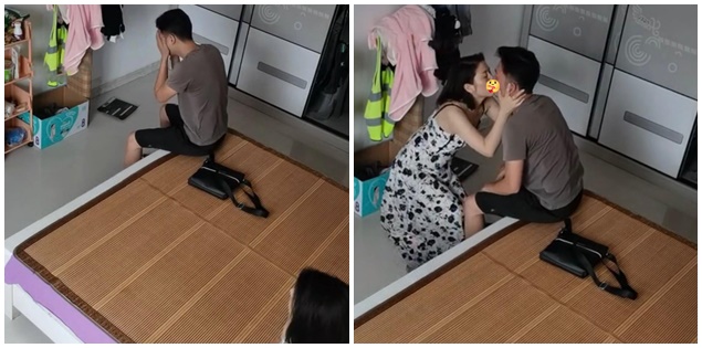 Loạt ảnh chồng đi làm về mệt mỏi, vợ ôm, hôn an ủi, dân mạng xuýt xoa: Nhà là nơi để về!
