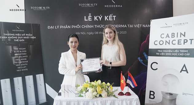 TOTO BEAUTY ký kết hợp đồng phân phối chính thức mỹ phẩm Neoderma

