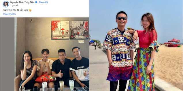 Hoa hậu Thùy Tiên bất ngờ hội ngộ Quang Linh Vlog tại Hà Nội, fans được dịp ''đẩy thuyền''
