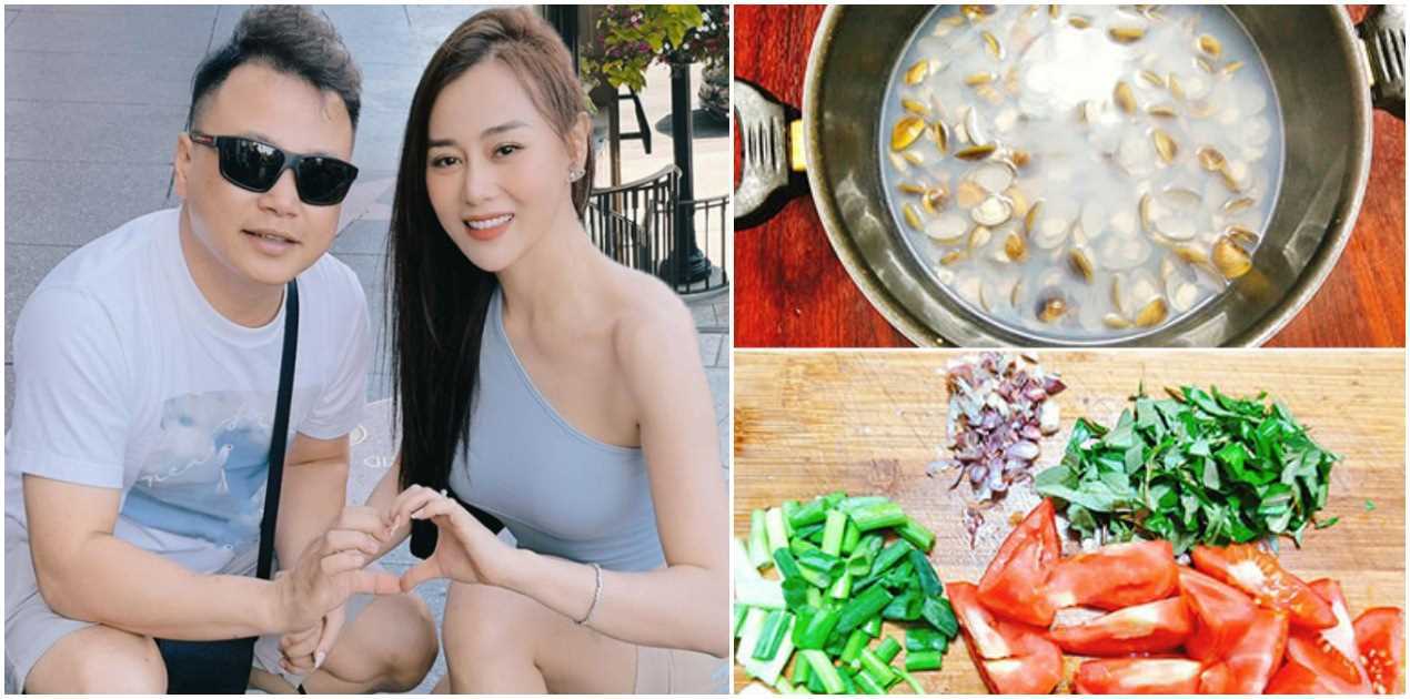 Phương Oanh nấu món canh quê đãi sinh nhật chồng, lời dặn dò khiến ai nấy bật cười