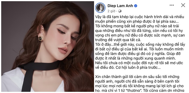 Diệp Lâm Anh chia sẻ hậu ly hôn ồn ào: Cuộc sống này không để lấy đi bất cứ điều gì của bất kể ai!