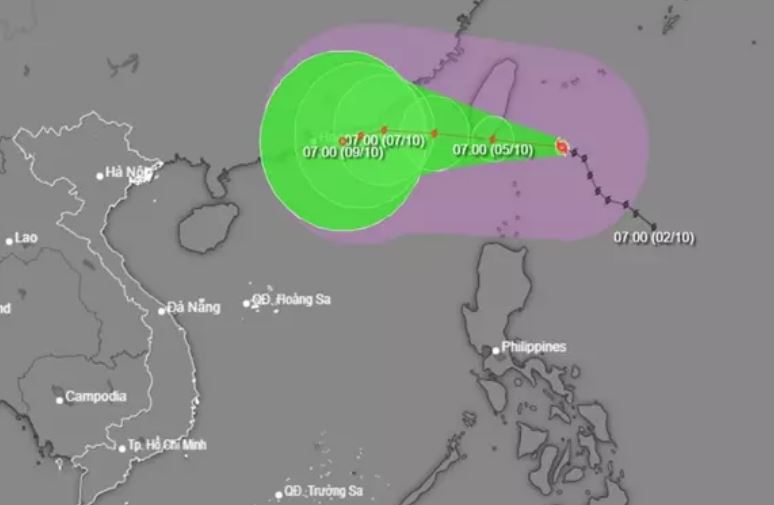 Bão Koinu đang hướng vào Biển Đông, gió giật mạnh cấp nào?

