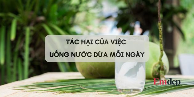 11 tác hại của việc uống nước dừa mỗi ngày không đúng cách