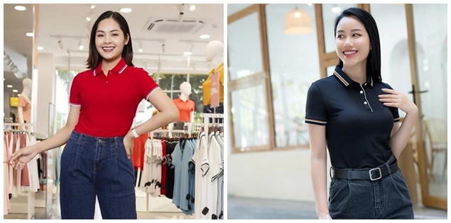 Áo polo nữ jeans nữ – Outfit hack tuổi và không bao giờ lỗi mốt