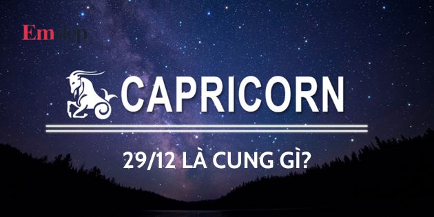 29/12 cung gì? Cung hoàng đạo của người sinh ngày 29/12