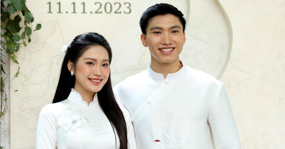 Doãn Hải My lộ diện xinh đẹp rạng ngời, Đoàn Văn Hậu bảnh bao, đón dâu bằng siêu xe