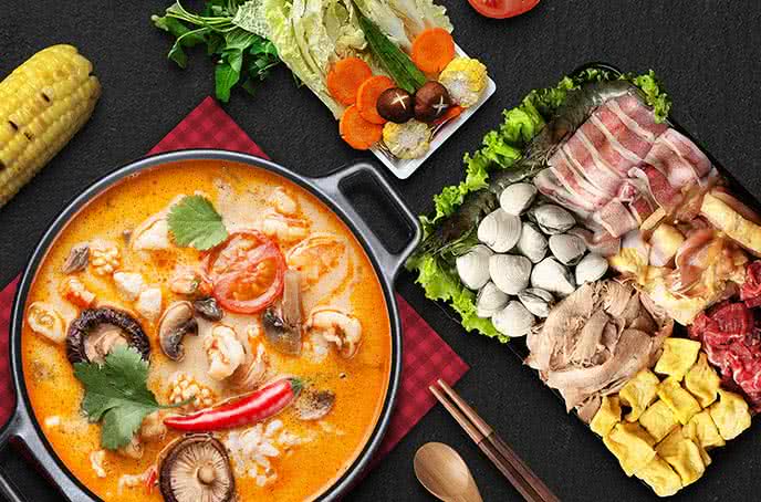 Ngon khó quên hương vị lẩu Thái tôm yum chua cay, thơm ngon đúng điệu