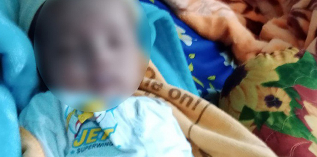 Bé trai 3,6 kg bị bỏ rơi ở chùa Phước Quang, huyện Củ Chi

