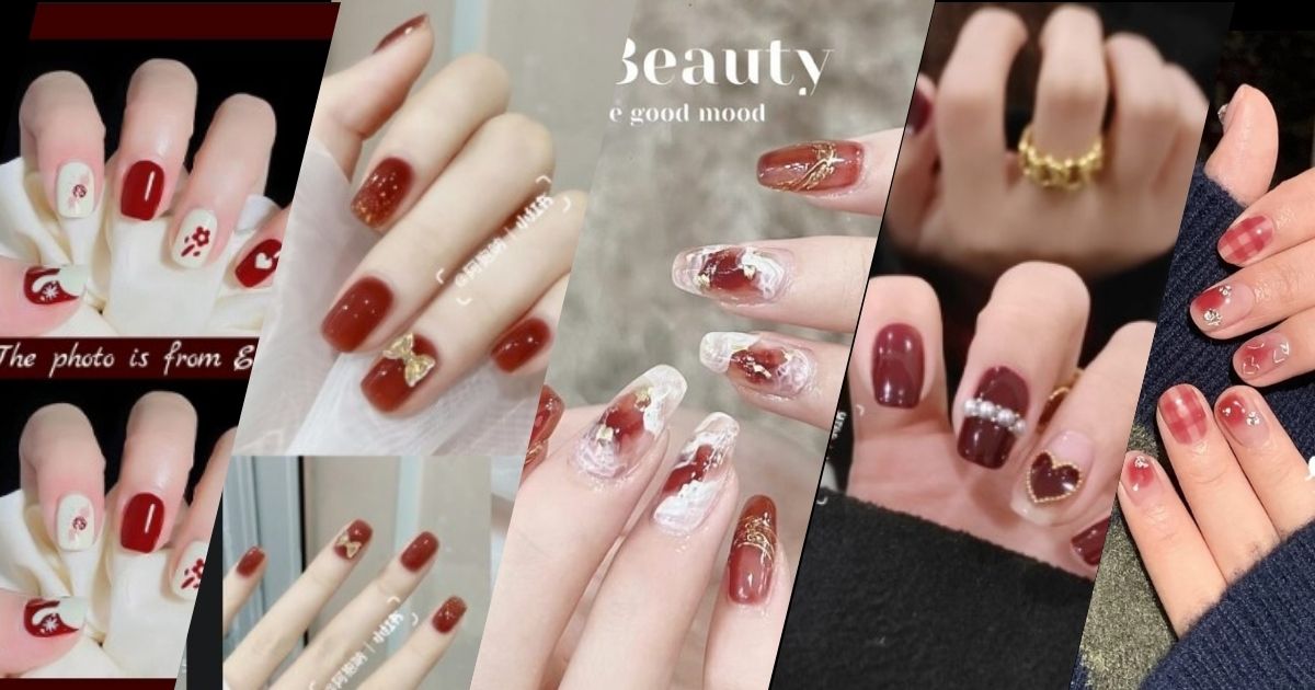 Chào Tết bằng những mẫu nail đỏ mang may mắn, tài lộc cả năm