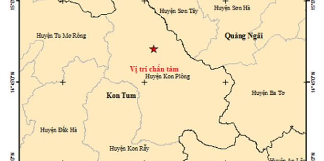 Liên tiếp xảy ra động đất ở Kon Tum ngày giáp Tết

