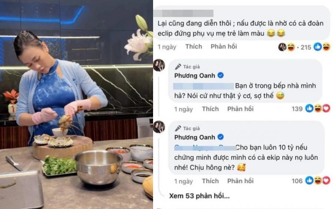 Bị anti-fan công kích, Phương Oanh vào "vỗ mặt" treo thưởng 10 tỷ cho người làm được điều này