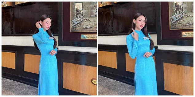 Mai Phương chọn trang phục tinh tế khi tham dự Miss World