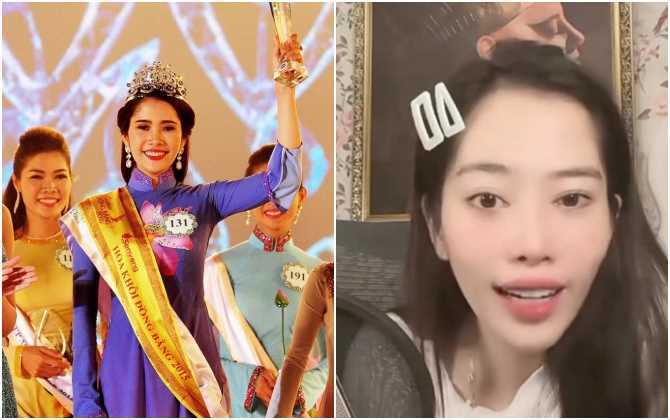 Vừa bị phạt 37,5 triệu, Nam Em mong bị tước vương miện Hoa khôi Đồng bằng sông Cửu Long vì thấy "quá nặng đầu"