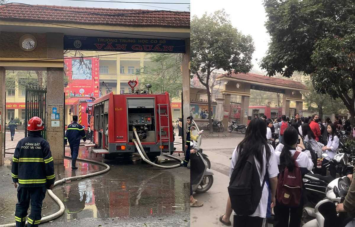 Cháy ở trường THCS Văn Quán, Hà Nội: Nguyên nhân là gì?