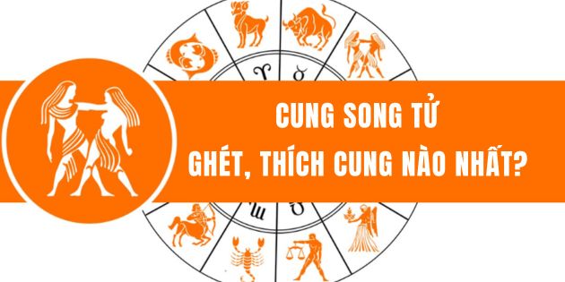 Cung Song Tử ghét cung nào nhất, thích cung nào nhất?