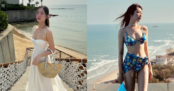 Style đi biển đầu hè của sao Việt: Lương Thùy Linh 'bánh bèo', Thúy Ngân diện bikini táo bạo