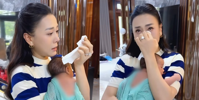 Phương Oanh sinh xong hơi tí là rơi nước mắt, mẹ bỉm sữa nghe là đồng cảm
