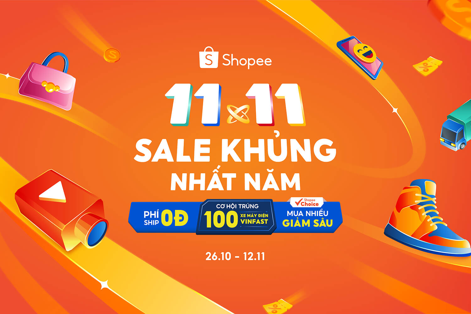 Mega Sale 11.11 - Bùng Nổ Điểm Hoàn, Chốt Hàng Mua Sắm Tại MyPoint
