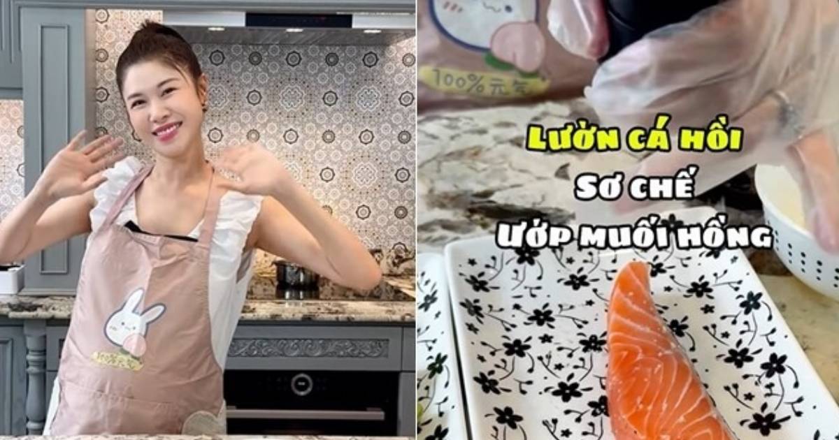 Vợ Đăng Khôi bầu lần 3 vẫn chăm vào bếp nấu ăn ngon, khẩu phần ăn gây chú ý
