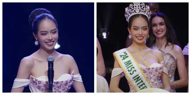 Huỳnh Thanh Thủy vỡ òa xúc động khi đăng quang Miss International 2024